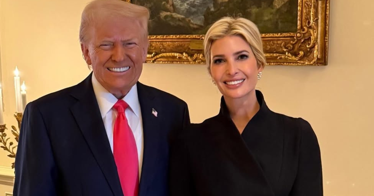 Donald Trump pictured with daughter Ivanka.