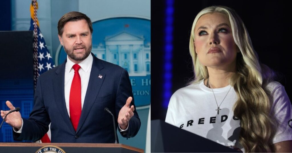 JD Vance and Erika Kirk