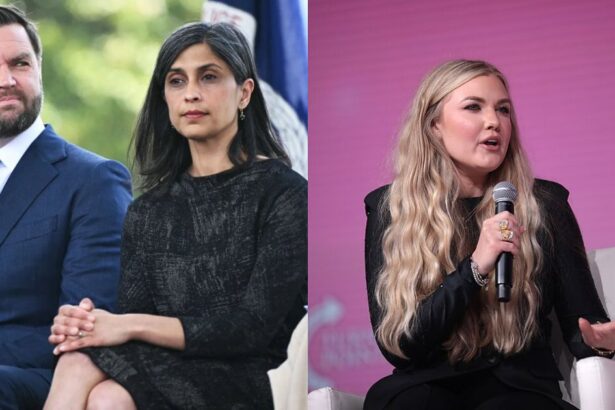 JD Vance and Erika Kirk’s viral photo fuels fresh rumors of strain in the VP’s marriage to Usha Vance. (left- @AFpost|X.com) and ( right- by Gage Skidmore- via Flickr).