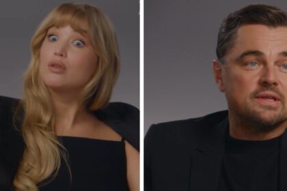 Jennifer Lawrence trolled Leonardo Di Caprio.