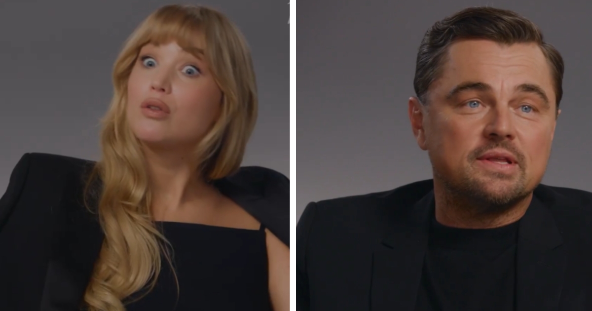Jennifer Lawrence trolled Leonardo Di Caprio.