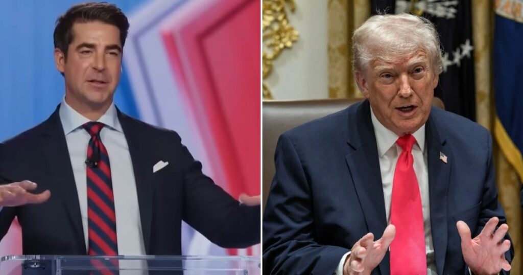 Jesse Watters revealed Donald Trump was building himself a monument.