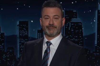 Jimmy Kimmel pictured on the sets of his show