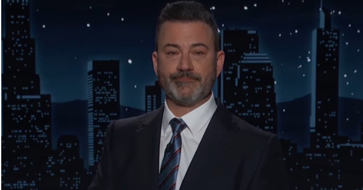 Jimmy Kimmel pictured on the sets of his show