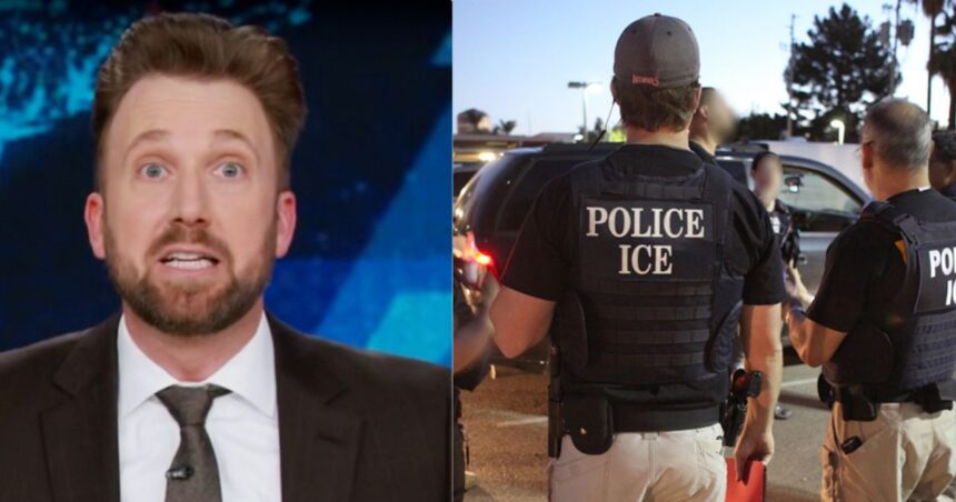 Jordan Klepper is protesting against ICE