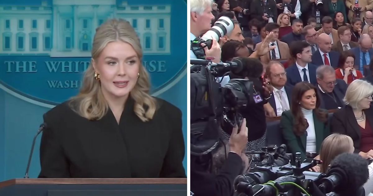 Karoline Leavitt reacted during a heated press exchange with a CNN reporter at the White House