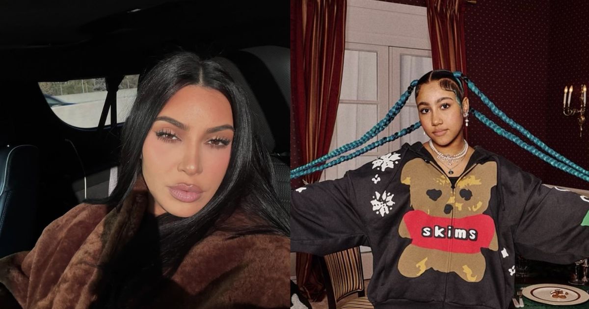 Kim Kardashian’s daughter North West seen with bleached eyebrows