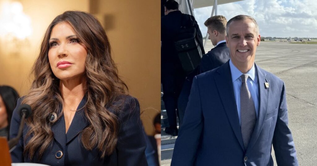 Kristi Noem and Corey Lewandowski