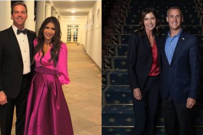 Kristi Noem attended a public hearing with her husband