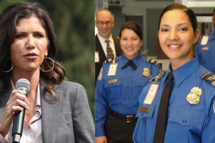 Kristi Noem is giving checks to TSA agents