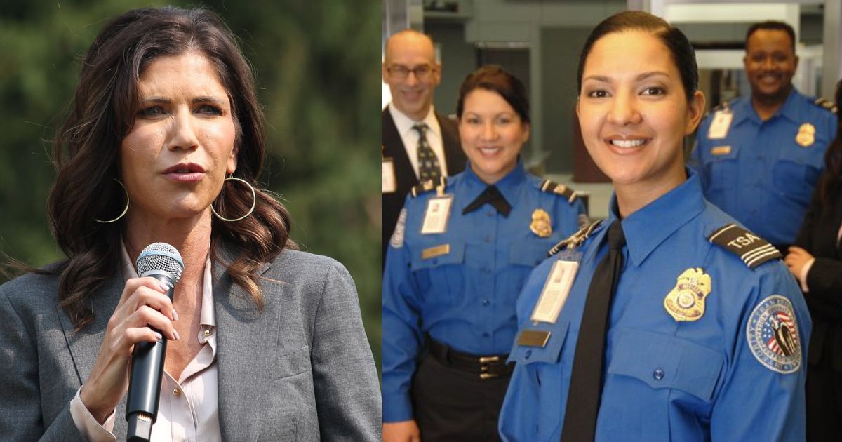 Kristi Noem is giving checks to TSA agents