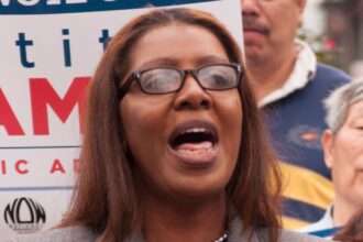 Letitia James speaking