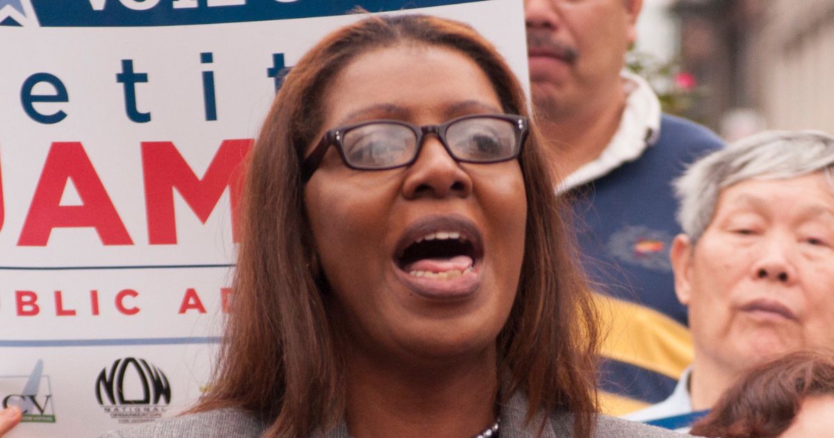 Letitia James speaking