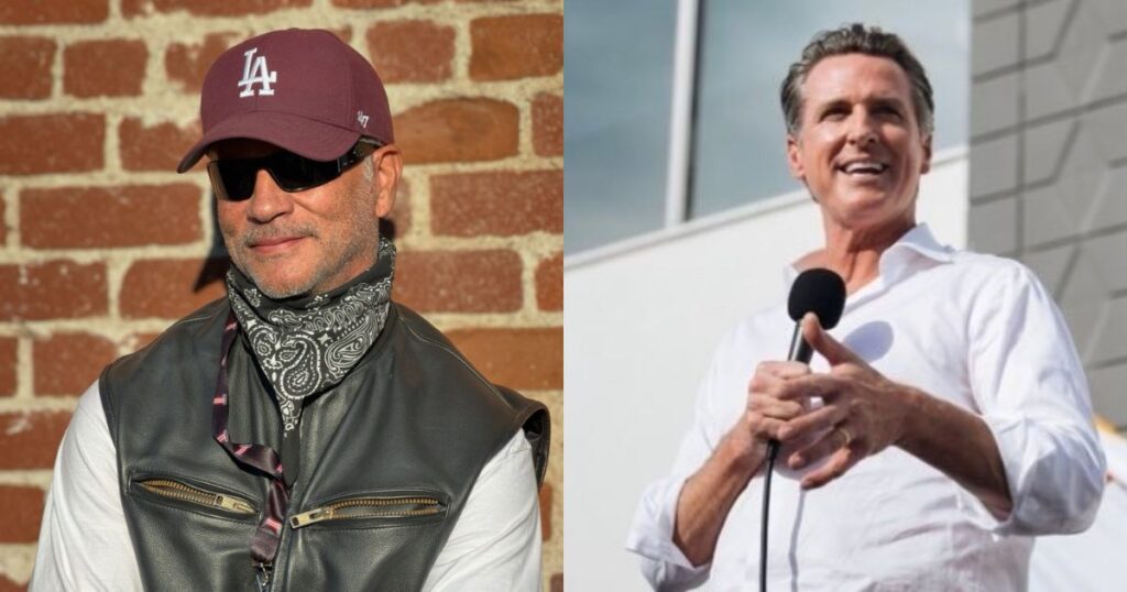 Lorenzo Lamas takes a dig at Gavin Newsom