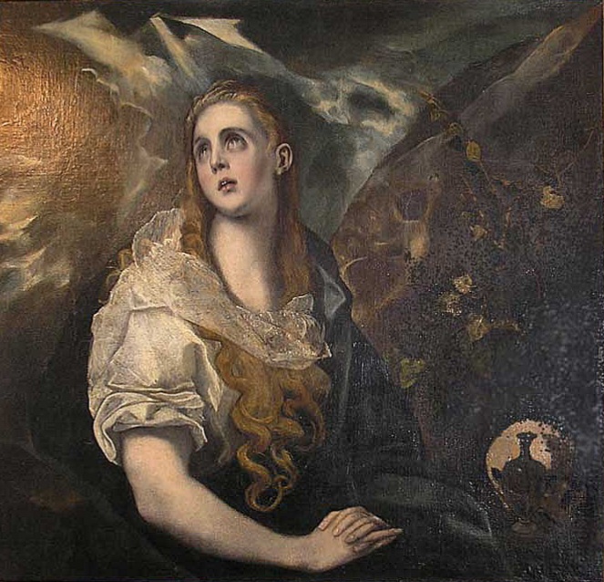 La Magdalena Penitente by El Greco is housed in the Church of San Eurropio, in Paradas, Sevilla