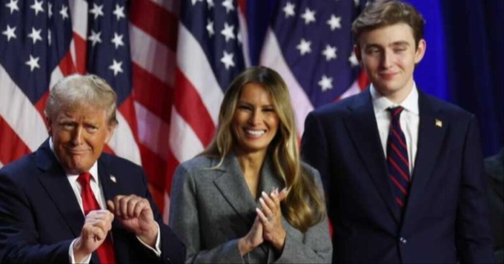 Melania Trump and Baron Trump
