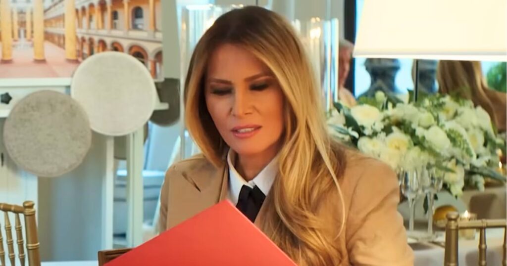Melania Trump in a still from her new documentary trailer