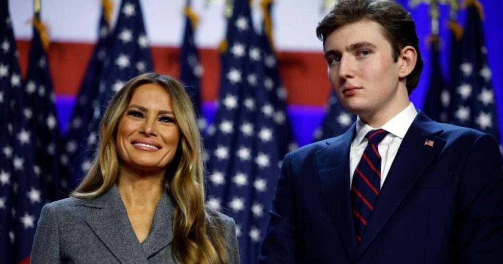 Melania trump and Barron Trump