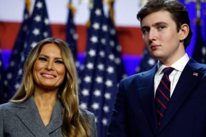 Melania and Barron Trump