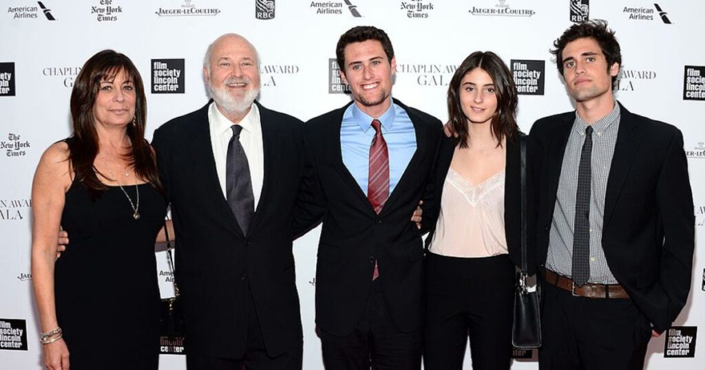 Reiner siblings Romy Jake and nick with family Rob and Michele