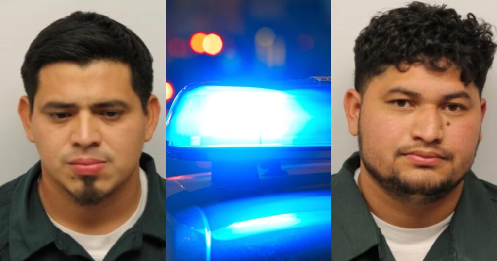 Miguel Reyes-Castro, 32, and Olvin Antonio Ramos, 29, and police sirens