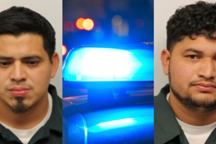 Miguel Reyes-Castro, 32, and Olvin Antonio Ramos, 29, and police sirens