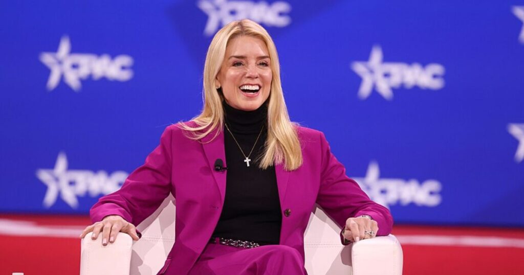 Pam Bondi shows off her stunning legs