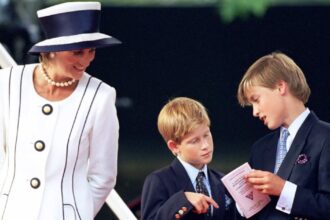Princess Diana with William and Harry