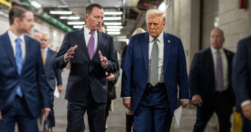 Richard Grenell and President Donald Trump