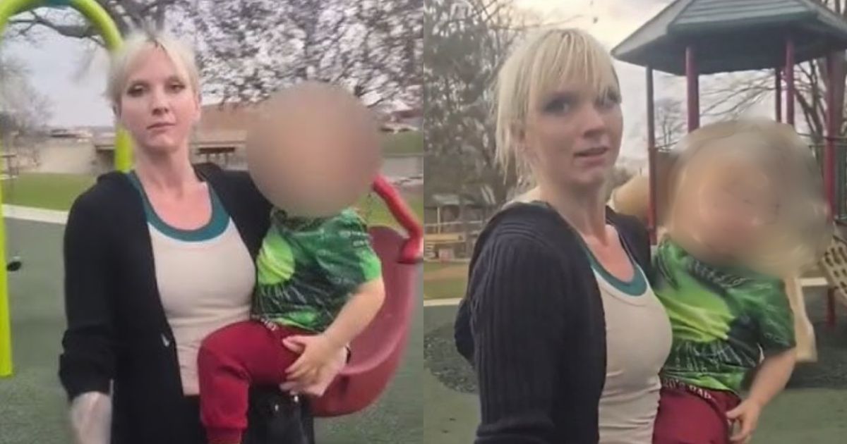 woman abused black child