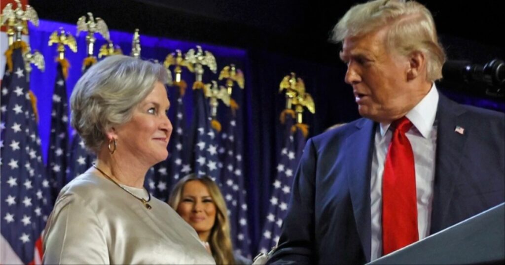 Susan Wiles and Donald Trump