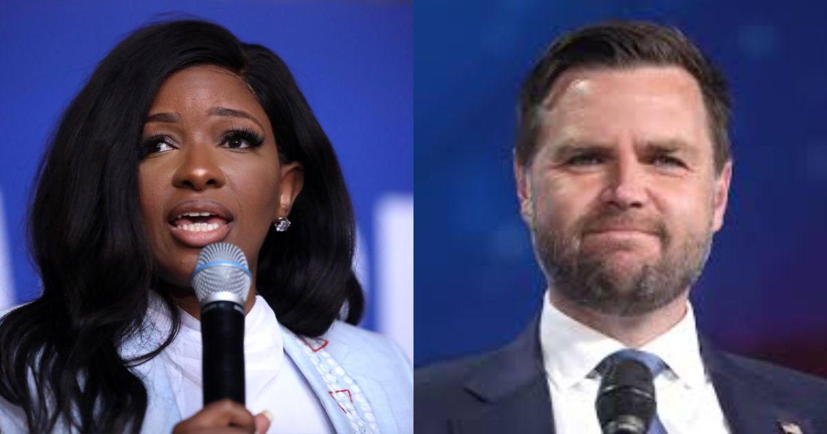 Texas Rep. Jasmine Crockett fires back at JD Vance’s latest comments about her. (Both images by Gage Skidmore via Flickr).