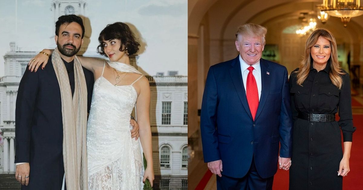 Trump and Mamdani's wives have certain similarities (Image via X / @BenFRubinstein l Wikimedia Commons)