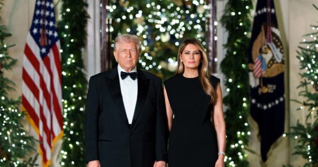 Melania and Donald Trump's 2025 Christmas Card