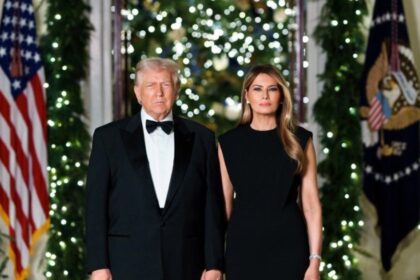 Melania and Donald Trump's 2025 Christmas Card