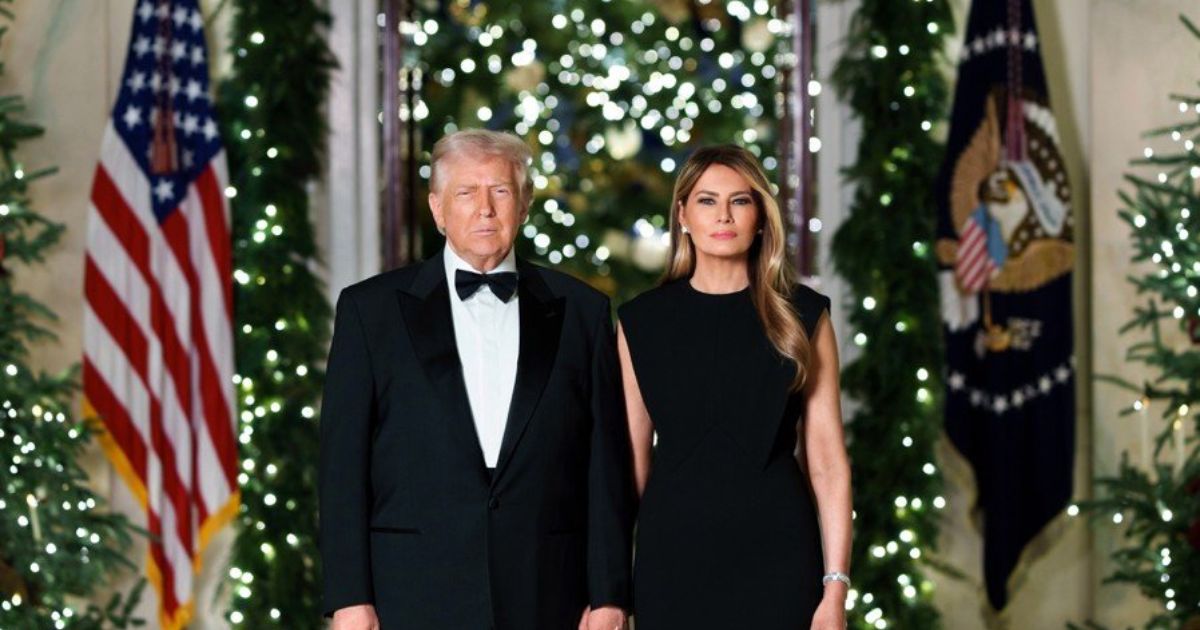 Melania and Donald Trump's 2025 Christmas Card