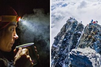 Webcam footage showed climber's final moments