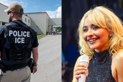 White House shares ICE deportation post scored With Sabrina Carpenter’s track titled “Juno” (left- via nara.getarchive.net) and (right- b Raph_PH- via Flickr).