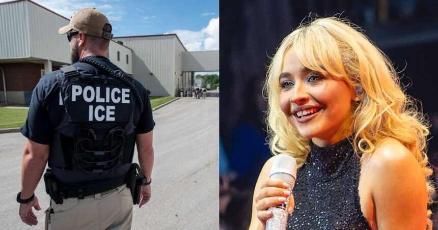 White House shares ICE deportation post scored With Sabrina Carpenter’s track titled “Juno” (left- via nara.getarchive.net) and (right- b Raph_PH- via Flickr).