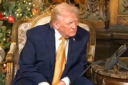 Donald Trump spoke with children over the phone on Christmas Eve.