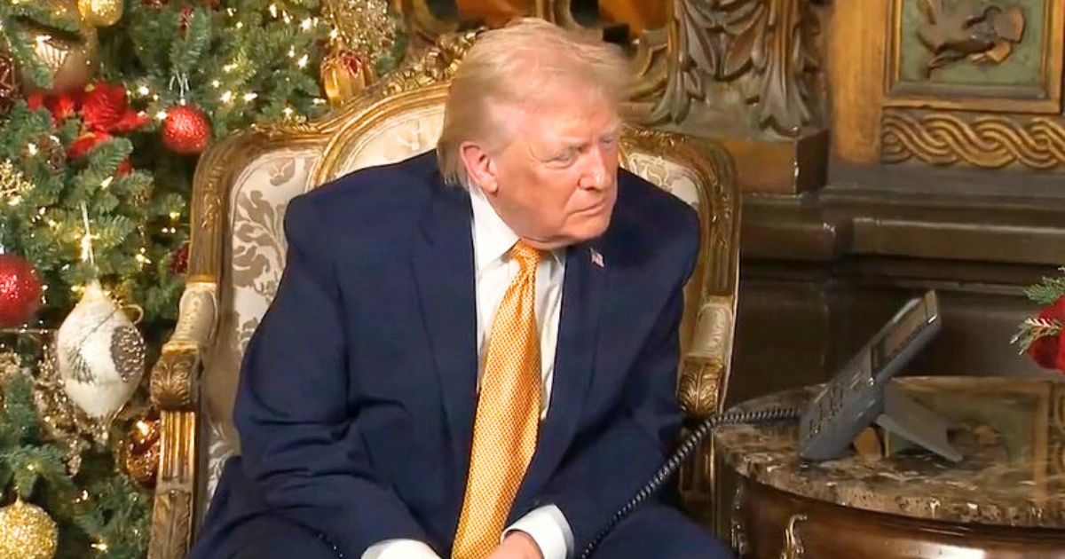 Donald Trump spoke with children over the phone on Christmas Eve.