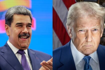 Venezuelan president Nicolas Maduro and President Donald Trump