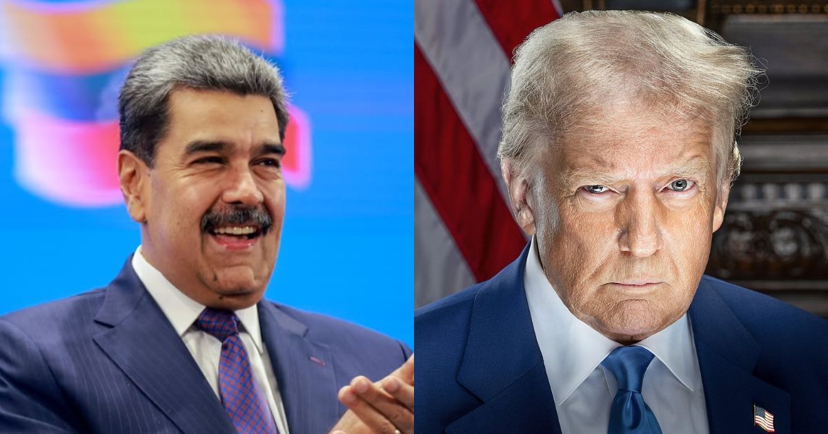 Venezuelan president Nicolas Maduro and President Donald Trump