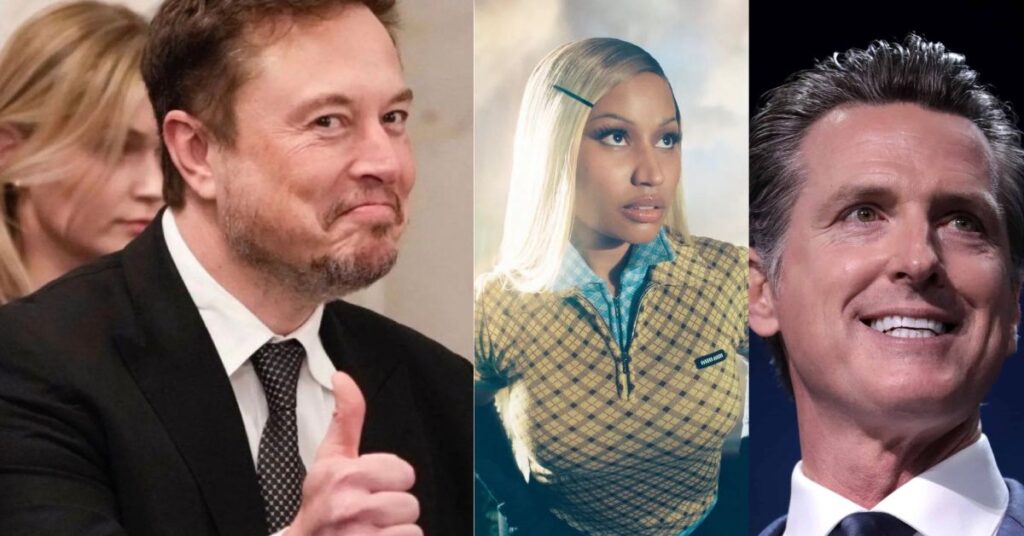 nicki minaj mocked gavin newsom