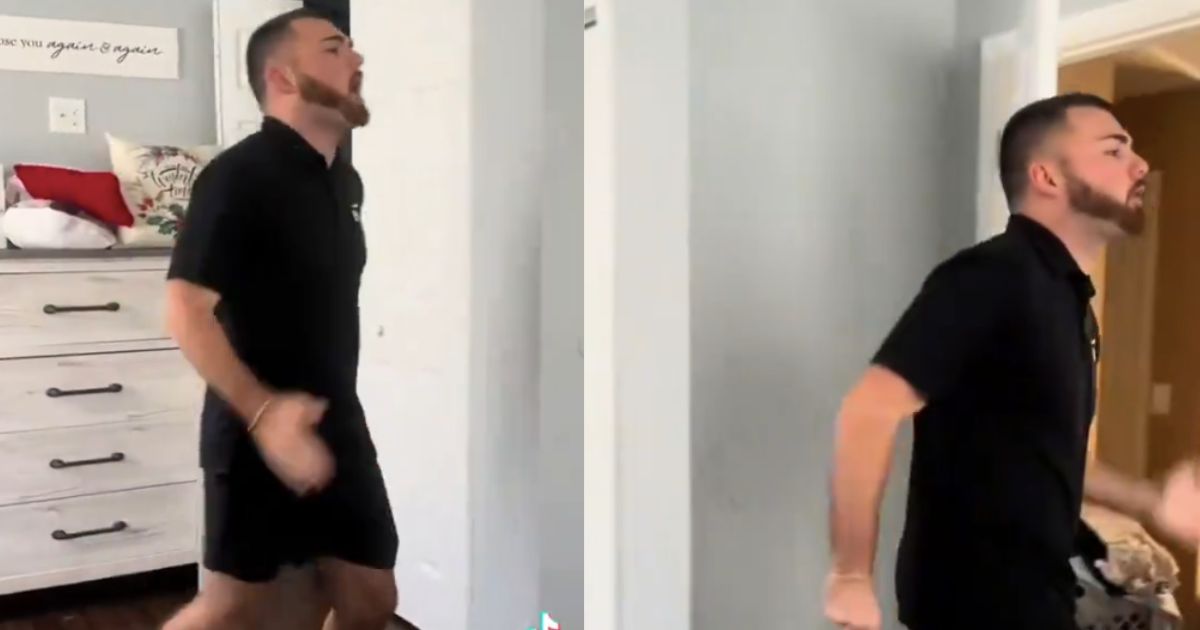 Manchild husband throwing fit over laundry goes viral.