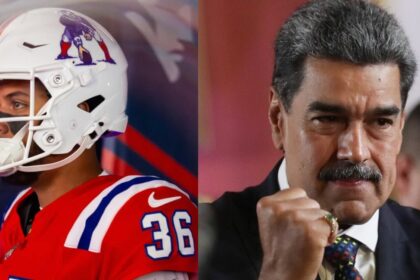 New England Patriots kicker Andy Borregales and Venezuelan dictator Nicolás Maduro