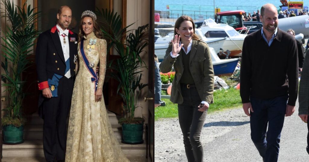 British royals Prince William and Princess Kate in their distinct fashion avatars. (Credits: @KensingtonRoyal- via X.com).