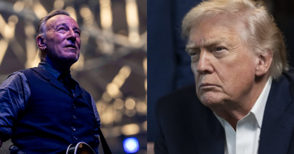 Bruce Springsteen took a swipe at ICE and Trump.