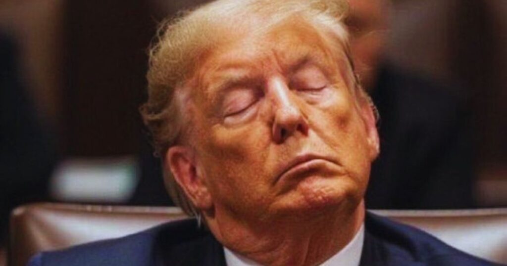 Cameras Catch ‘Sleepy’ Trump Dozing Off.