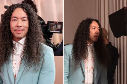 Cole Walliser directing the Glambot camera setup at a red carpet event